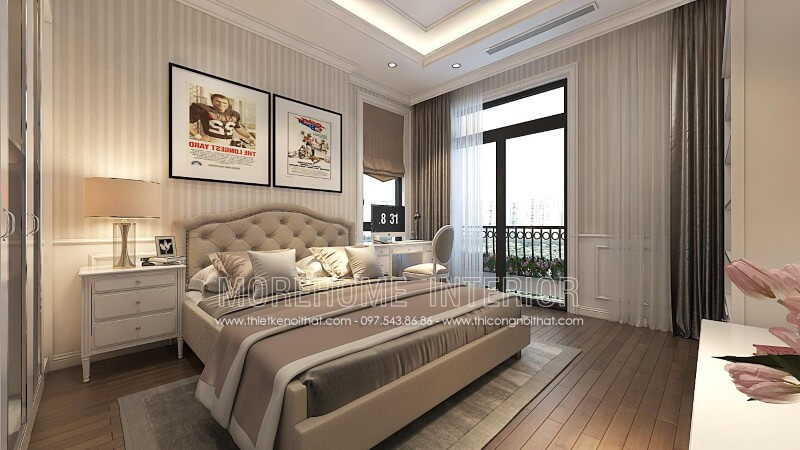 Giường ngủ chung cư gỗ tự nhiên Giường ngủ chung cư gỗ tự nhiên