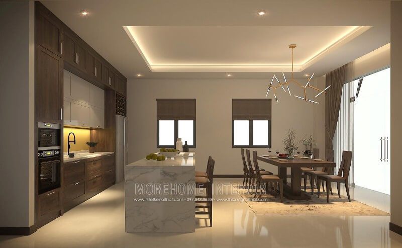 Tổng hợp ## 19 mẫu tủ bếp gỗ cao cấp, sang trọng cho Thiết kế căn hộ chung cư